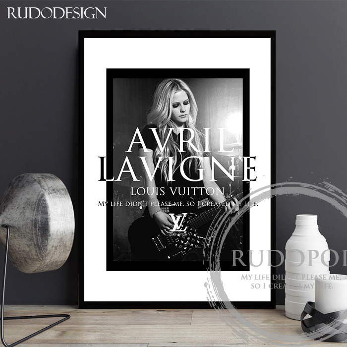 アヴリル・ラヴィーン ブランドオマージュアートポスター/RUDOPOP