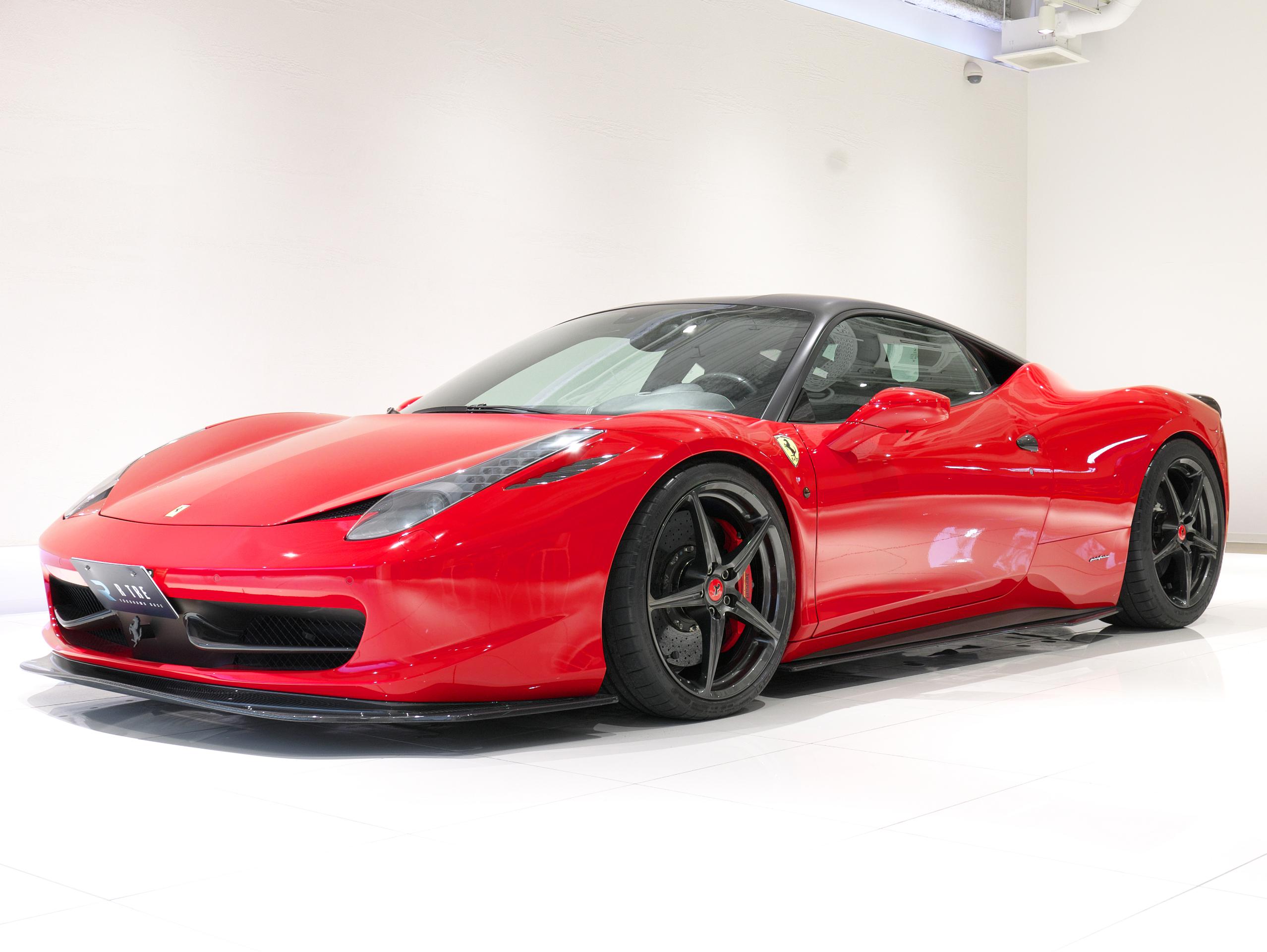 R TRE Ferrari 458 Italia 2013 carbon aerodynamics body kit Rosso