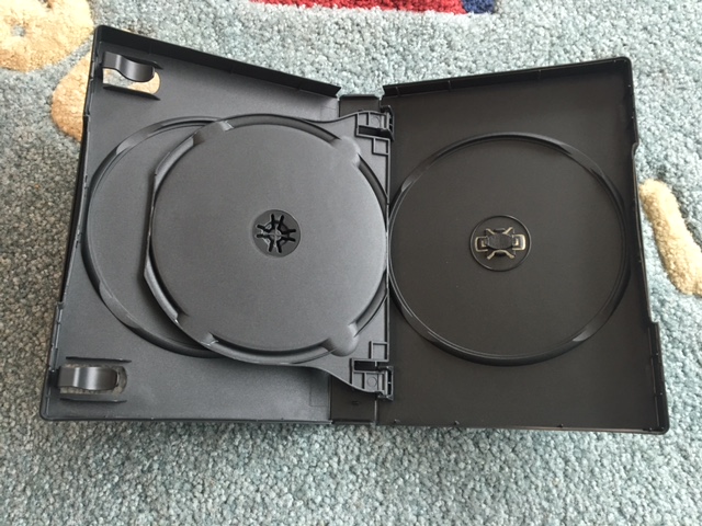 27MM TRIPLE 3 DVD CASE, BLACK, BOOKLET CLIPS, M-LOCK, DB27-3B,52