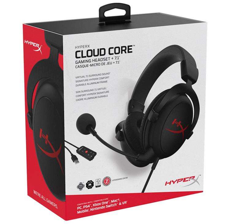 Hyperx Cloud Core Gaming Headset - Noise Cancelling 7.1