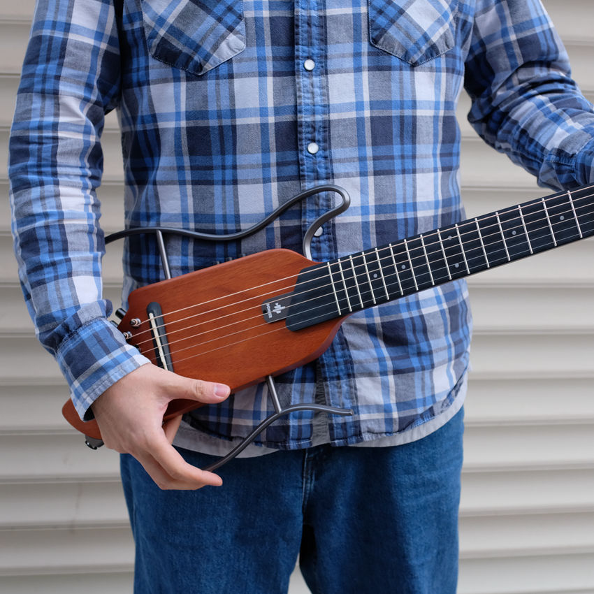 Donner トラベルギター HUSH-I ヘッドレスサイレントギター、取り外し