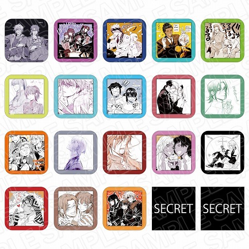 再販】D.Gray-man ましかくカンバッジ ブラインド vol.1 20個入り1BOX