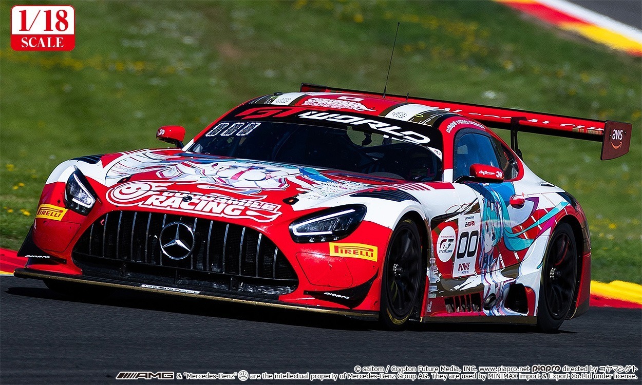 ミニカー 1/18 GOODSMILE RACING Fate AMG GT SPA24H Hatsune Miku GT