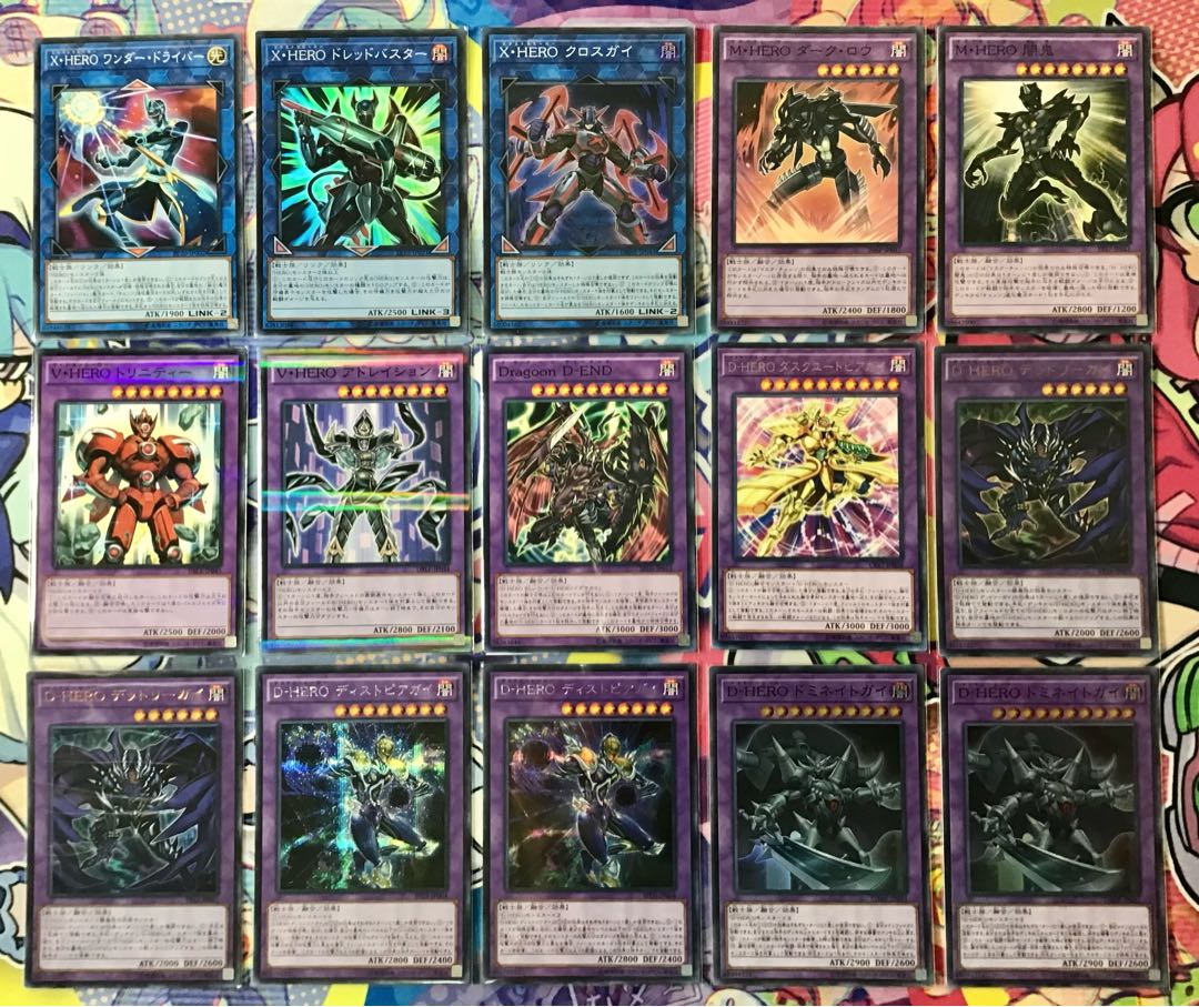 高レア&本格構築【HERO】デッキ&EX15枚&スリーブ付き 高レア&本格構築