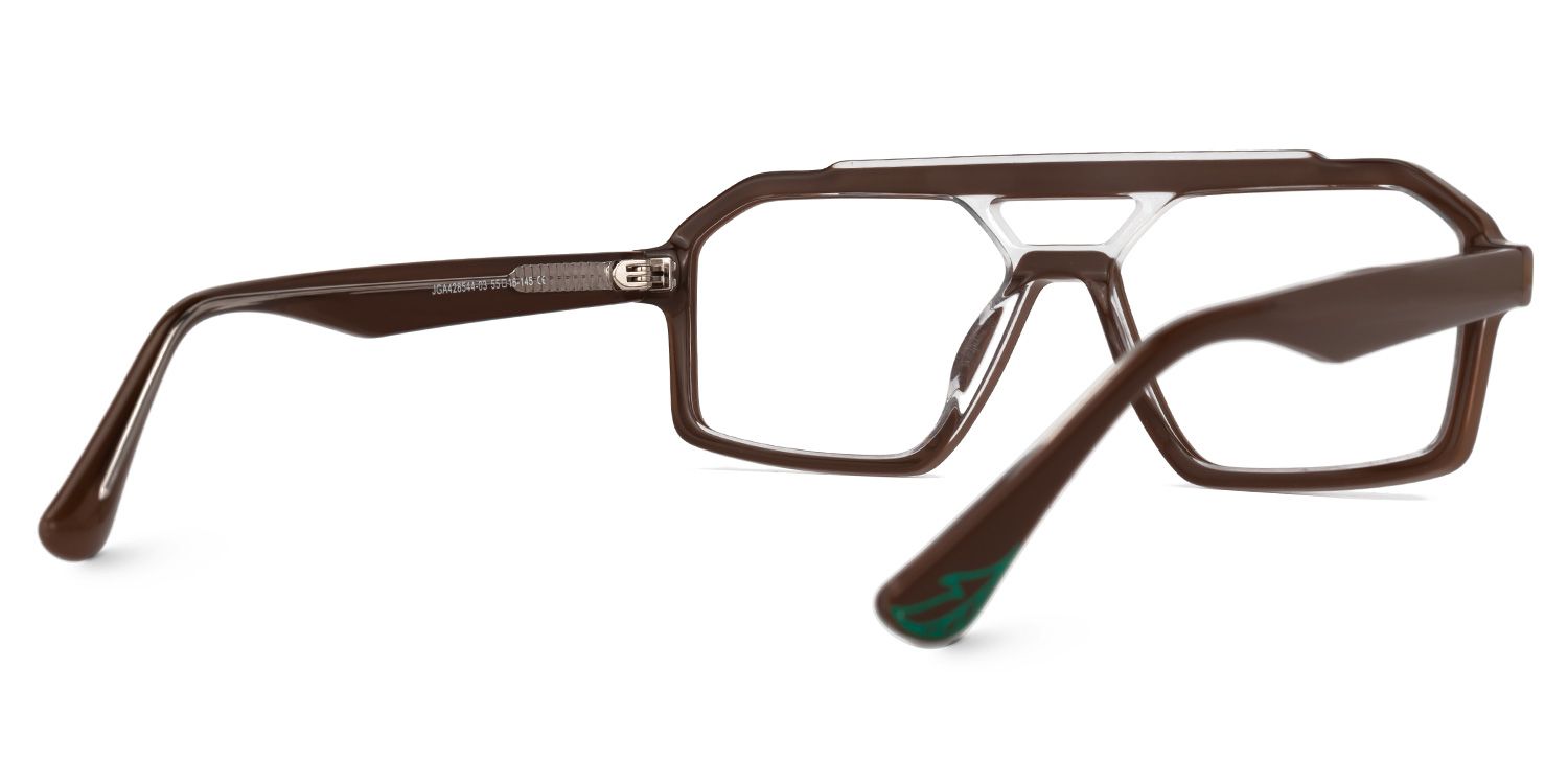 Samira Aviator Chocolate Glasses | Zeelool Glasses