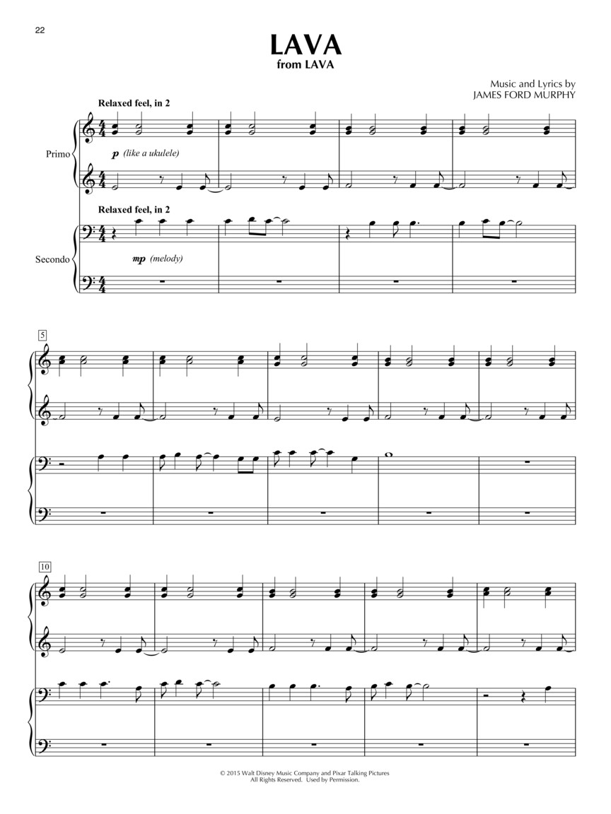 コンテンポラリー・ディズニー・デュエット（ピアノ二重奏