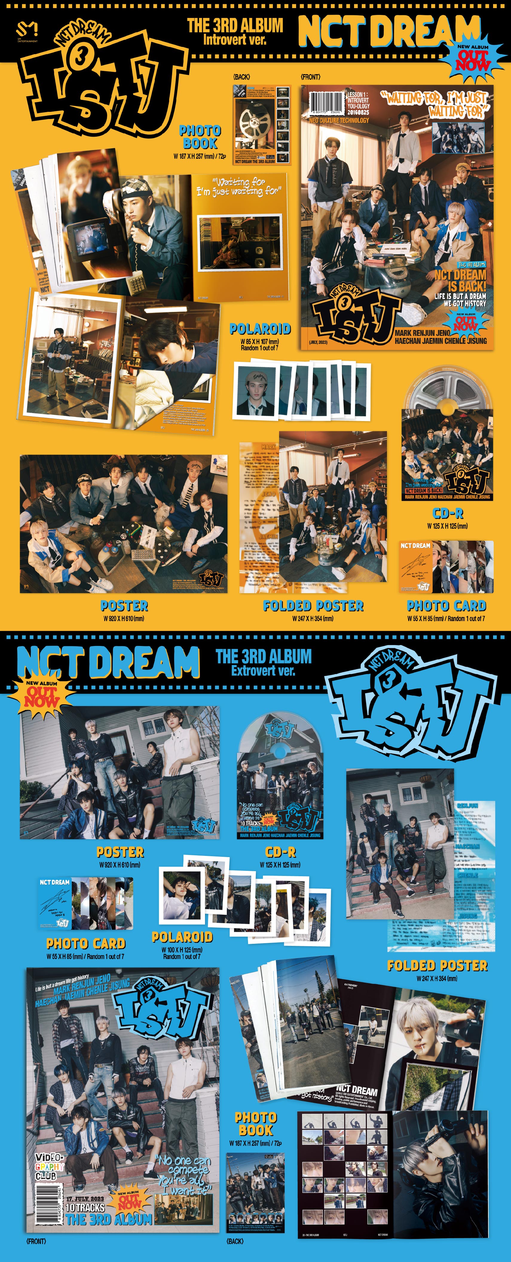 LUCKY DRAW2] NCT DREAM - The 3rd Album [ISTJ] (Photobook Ver