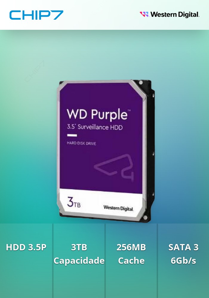 3TB HDD Disco Rígido Interno 3.5