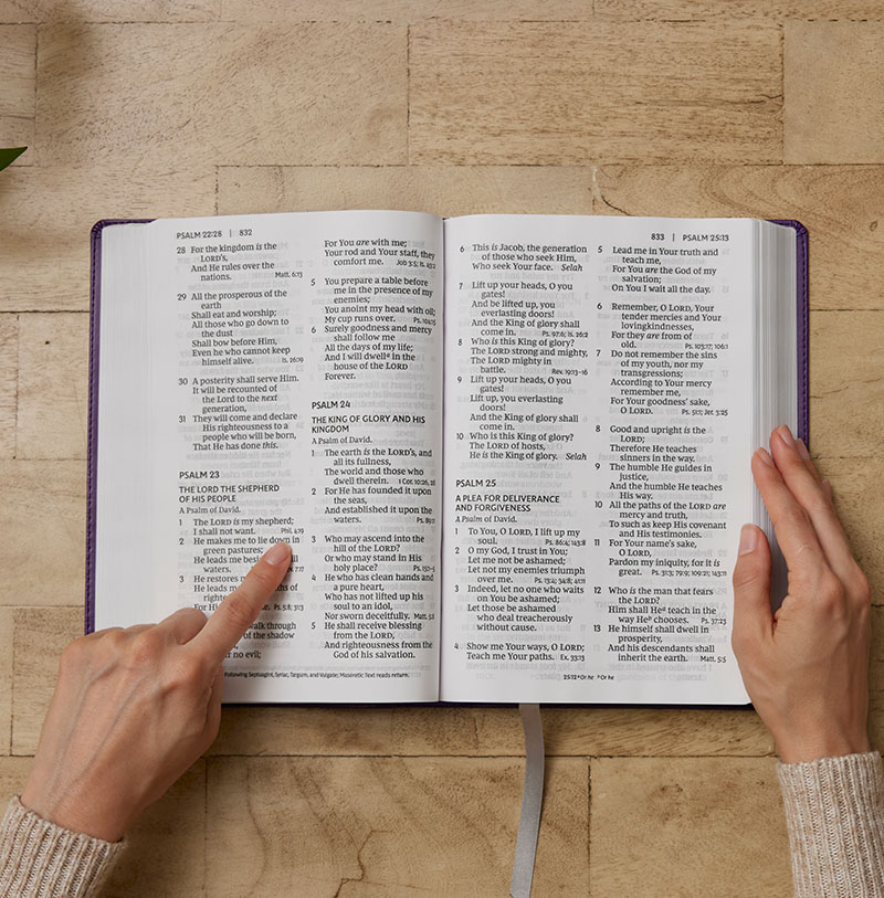 NKJV Giant Print End-of-Verse Reference Bible - Thomas Nelson Bibles