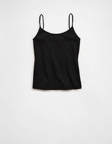 AE Main Squeeze Lace Trim Henley Cami | American Eagle