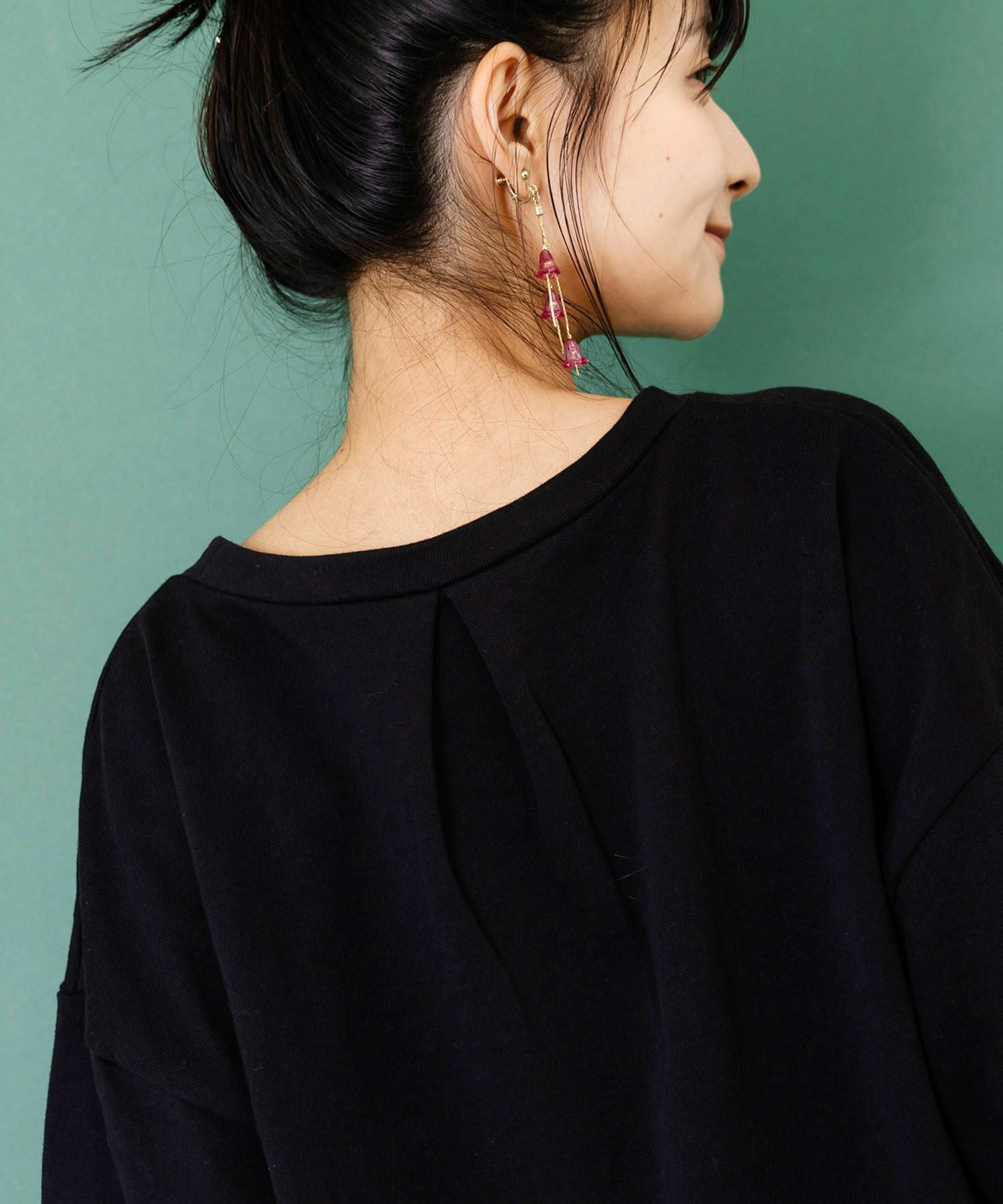 153699：花猫刺繍のミニ裏毛プルオーバーの通販-ScoLar