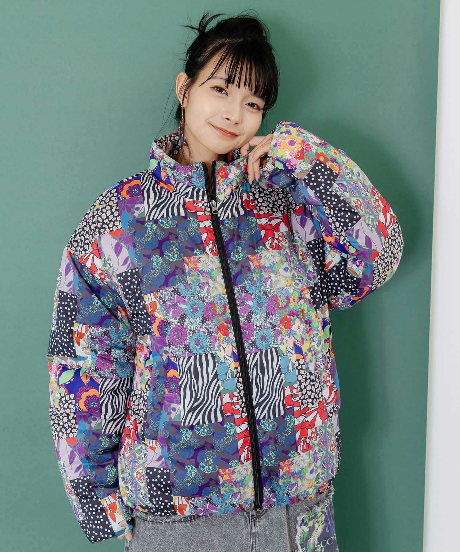 153694：スカラー柄展開 中綿シンサレートブルゾンの通販-ScoLar