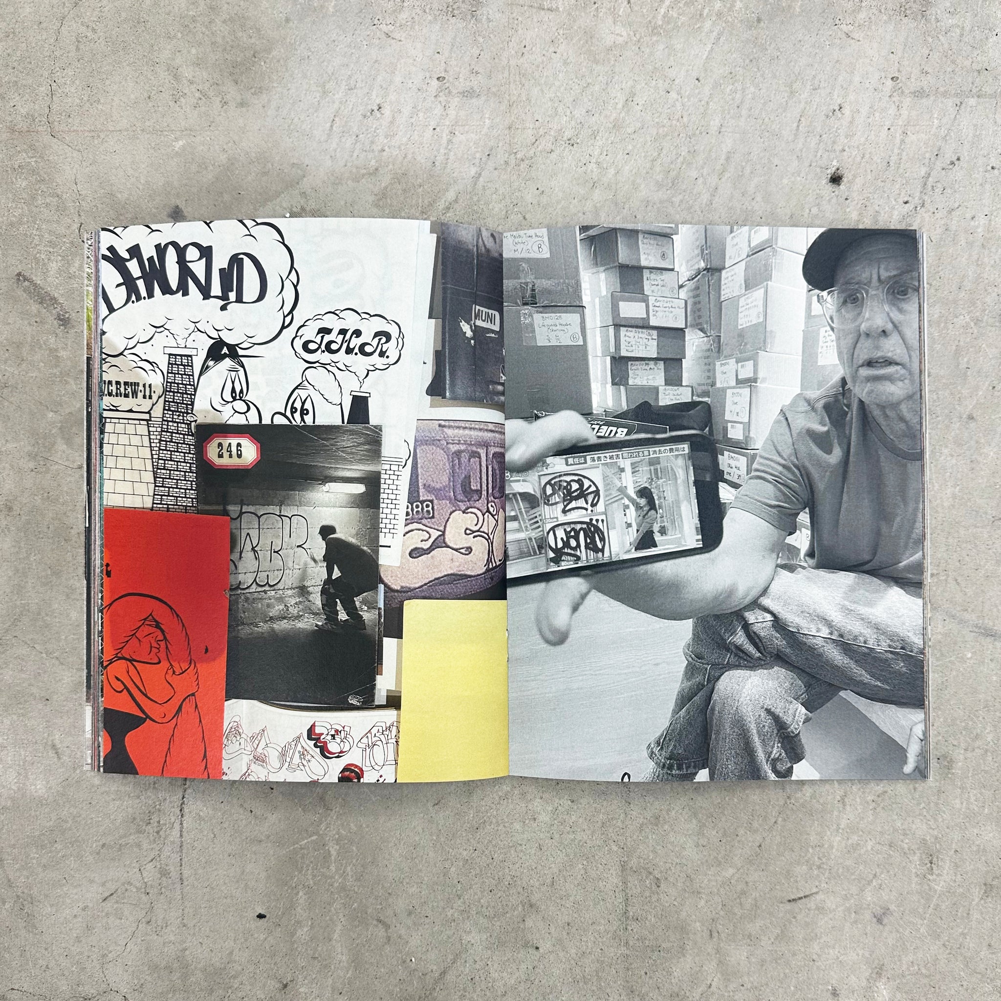 Untitled Zine “D.F.W.” by Barry McGee – Scooters For Peace
