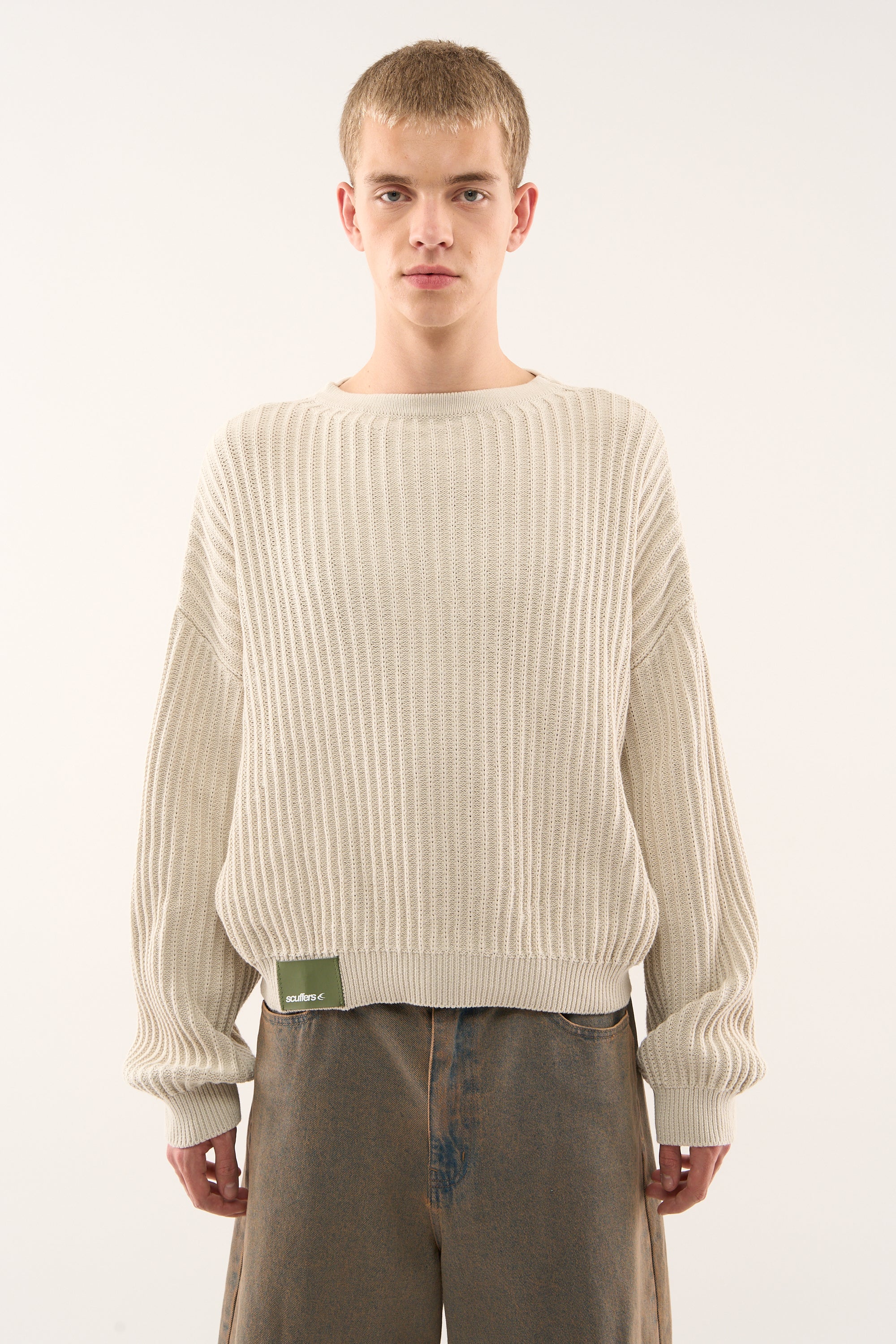 Rookie Ecru Knit – Scuffers