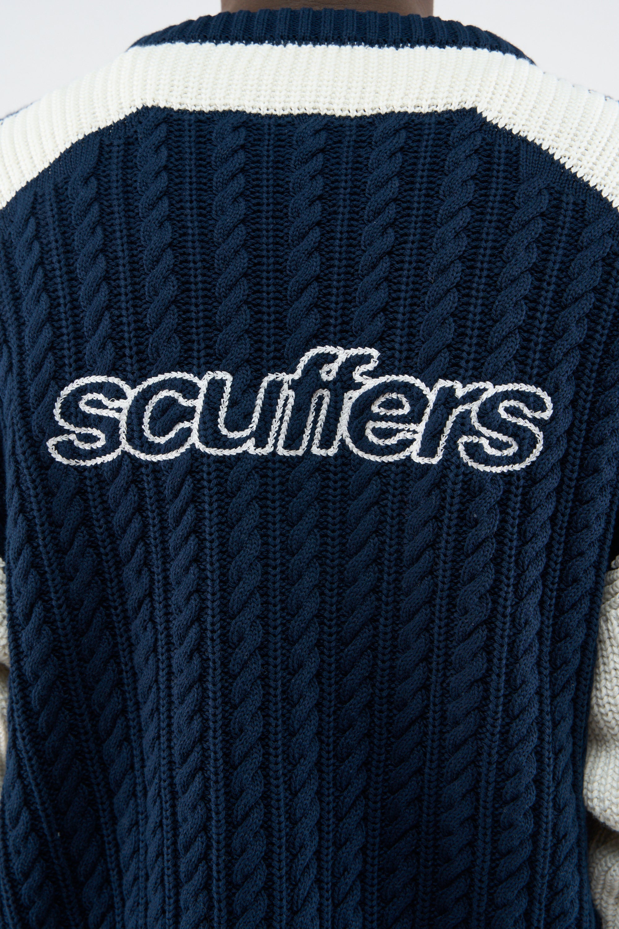Essex Navy Knit – Scuffers