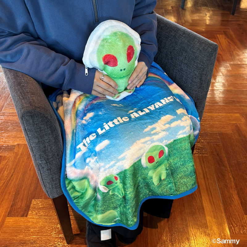 クッションブランケット エイリやんぬいぐるみ