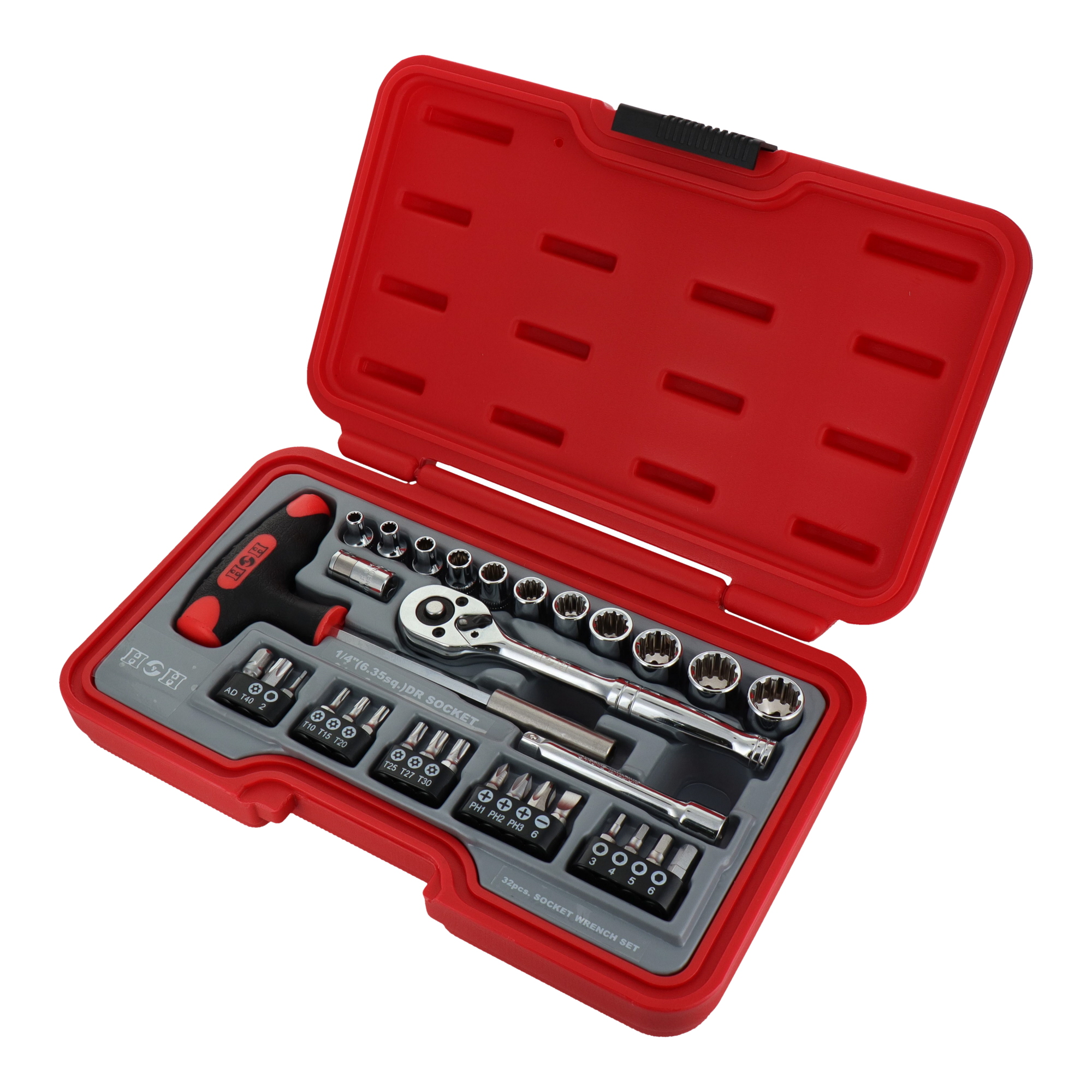 H-2032 ソケットレンチ ソケット＆ビットセット 32pcs.ソケットレンチ