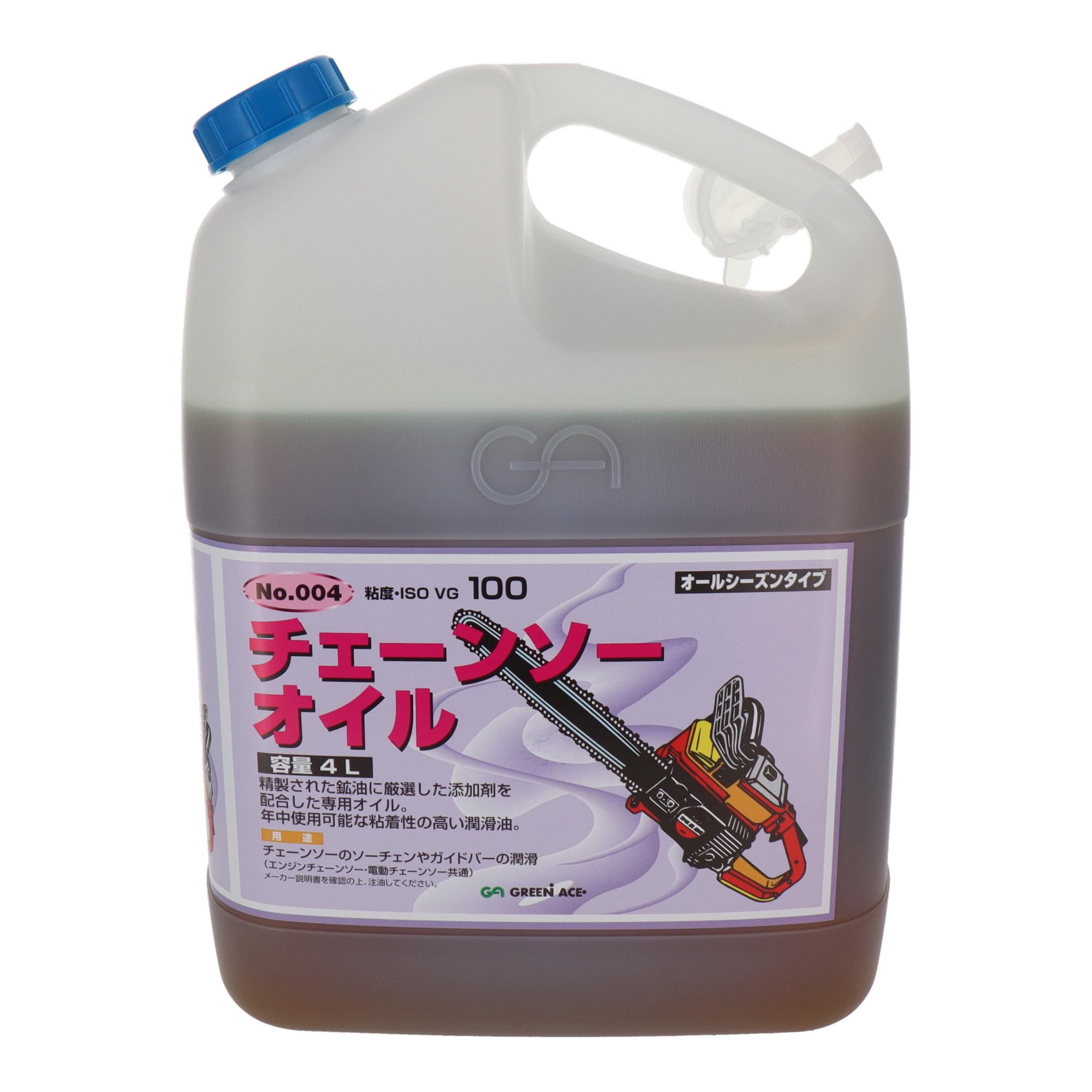 004 防錆・潤滑剤 液体タイプ チェーンソーオイル 4L｜株式会社 三共