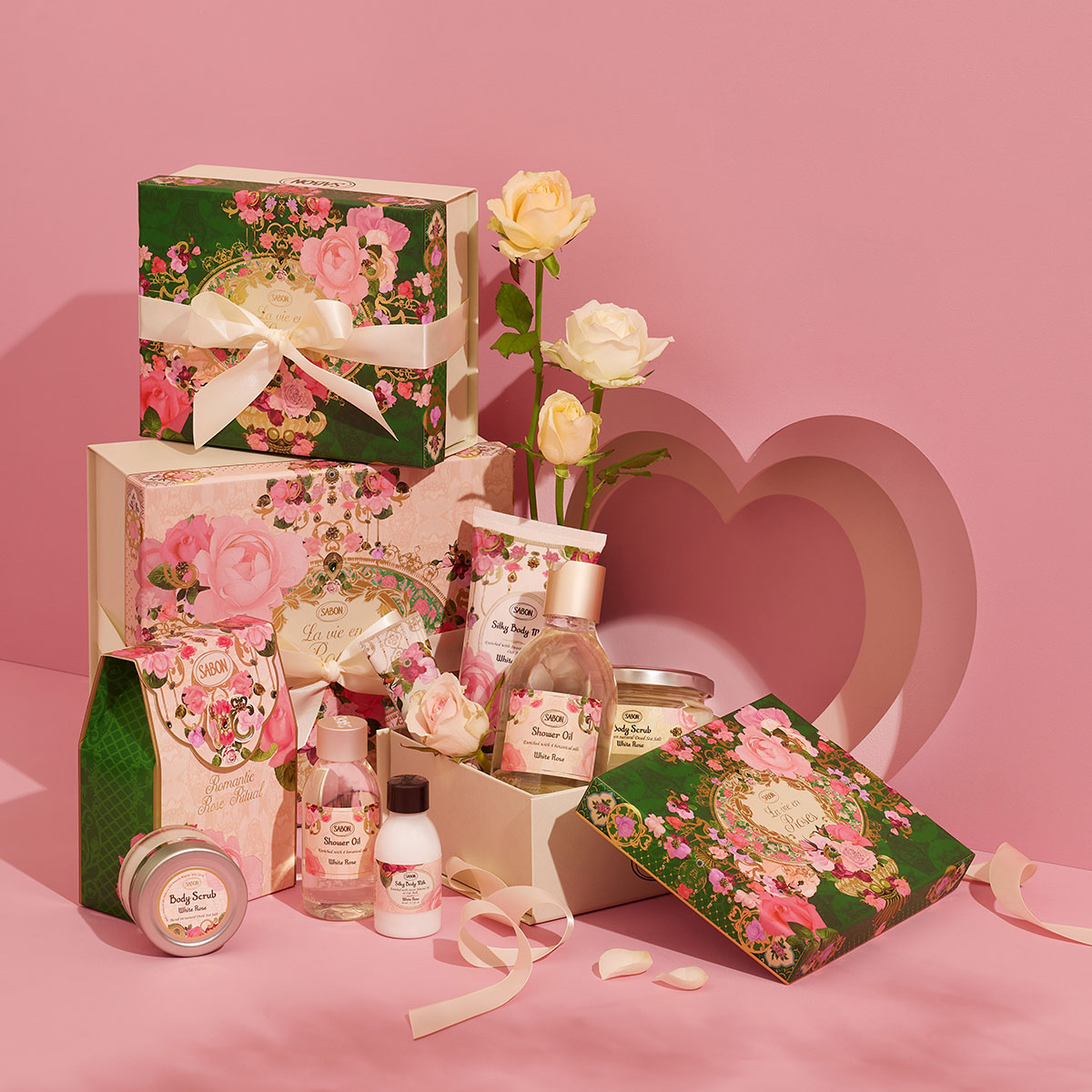 ボディケアキット (ホワイト・ローズ)』 | SABON (サボン)