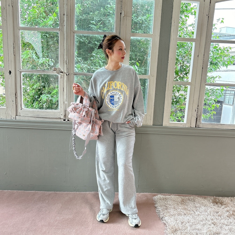 フリルバッグ Tweedy Bebe【ピーチ×シルバー】2サイズ – Saha by elliee