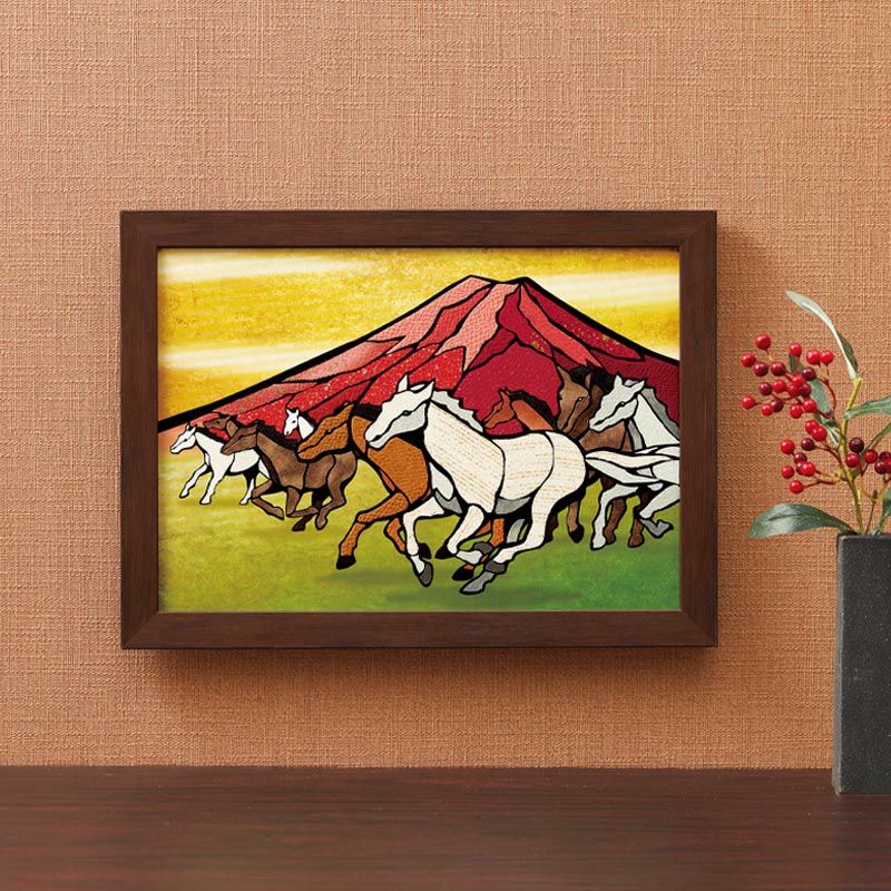 さくらあーと・縁起赤富士と九頭馬｜株式会社さくらほりきり