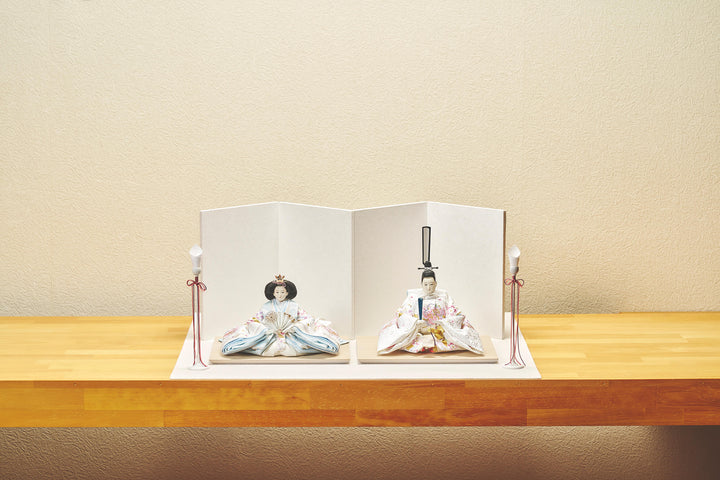 縹桜と藤のおひなさま – 人形工房 左京