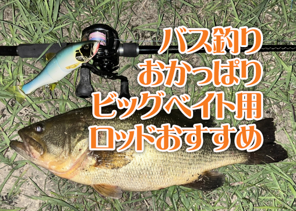バス釣りおかっぱりビッグベイト用ロッド30選！選び方と3,4oz~6oz