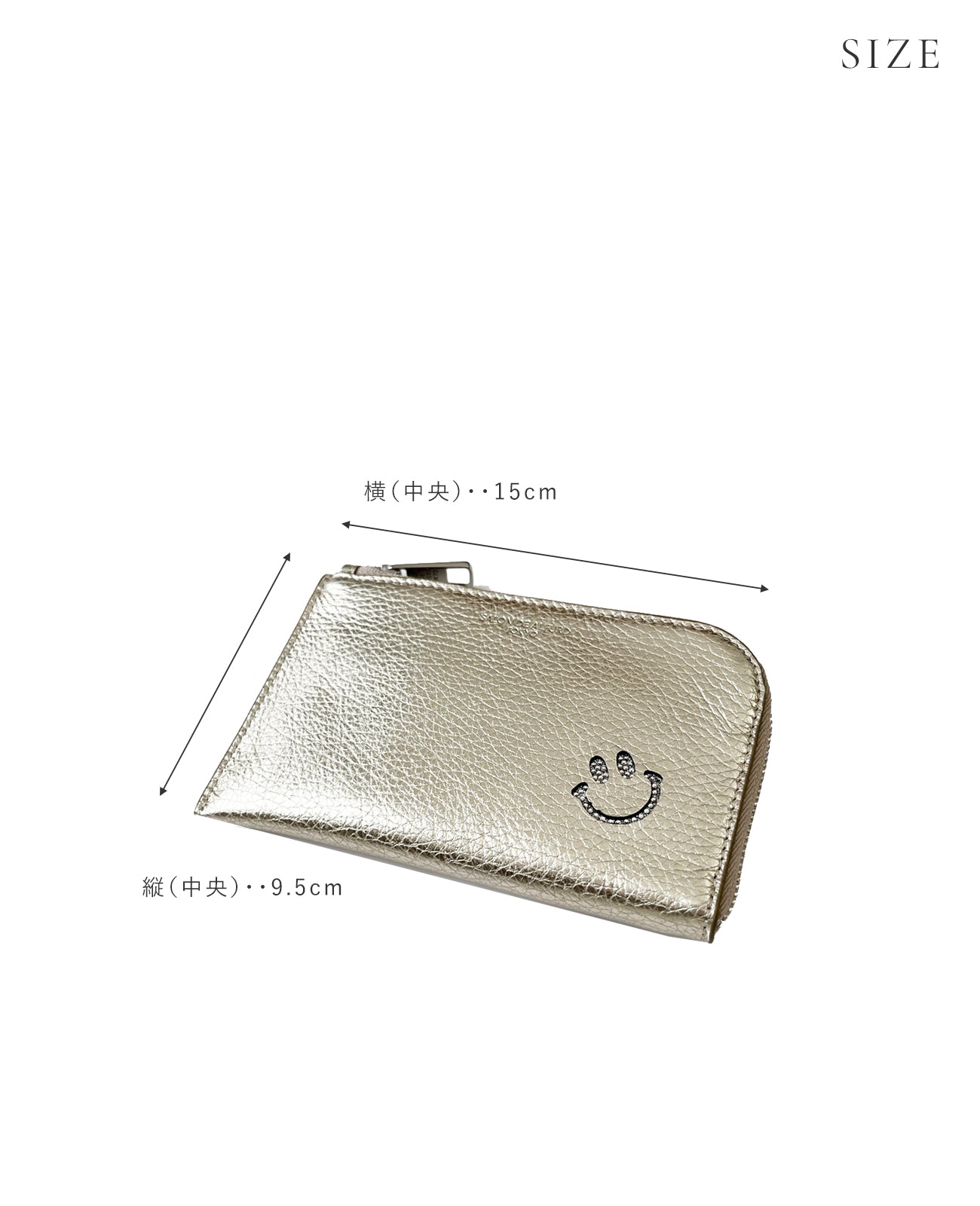 サロンドアルファード L字ファスナー ミニ財布 1819