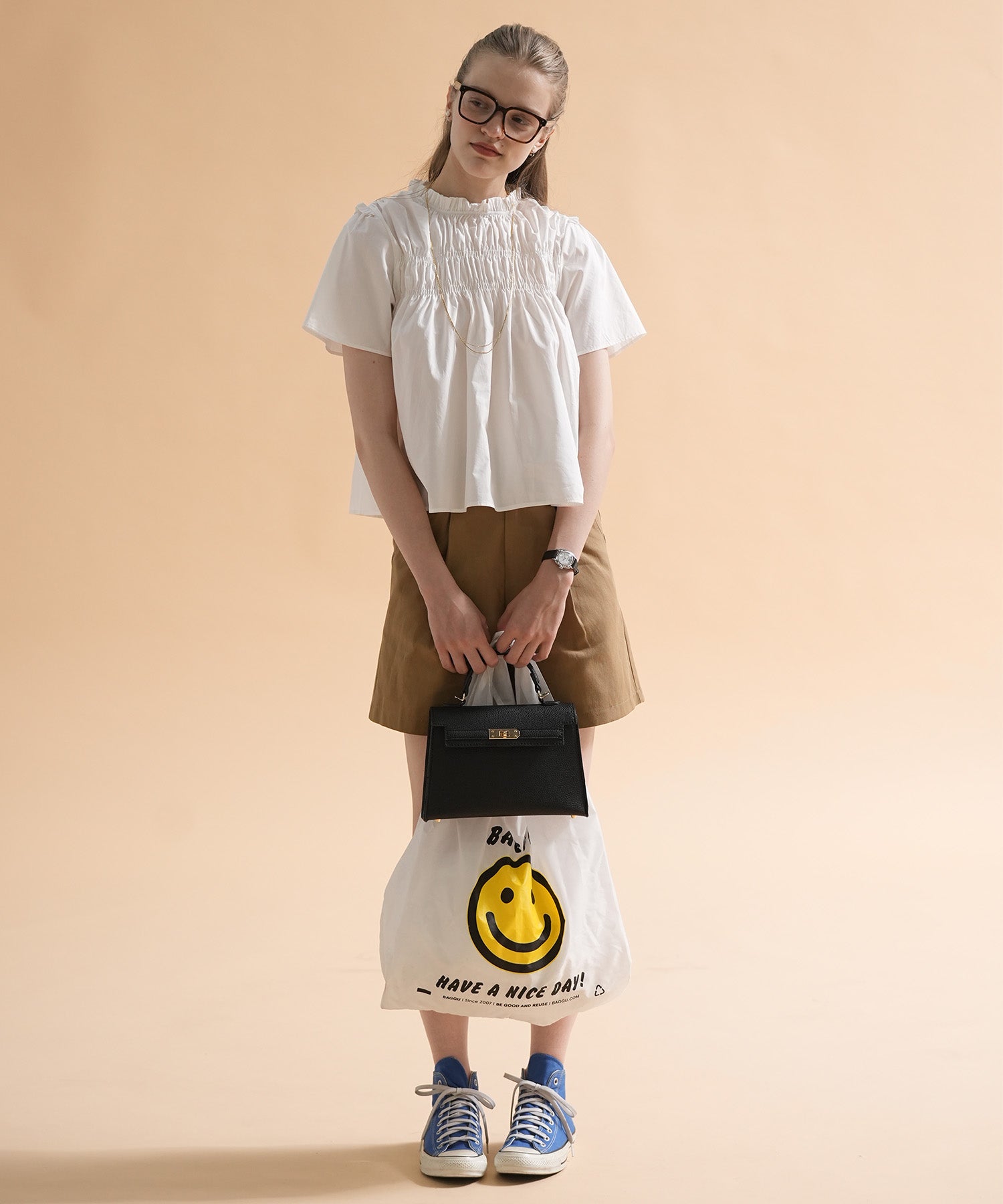 ギャザーフレアブラウス – sara&cake