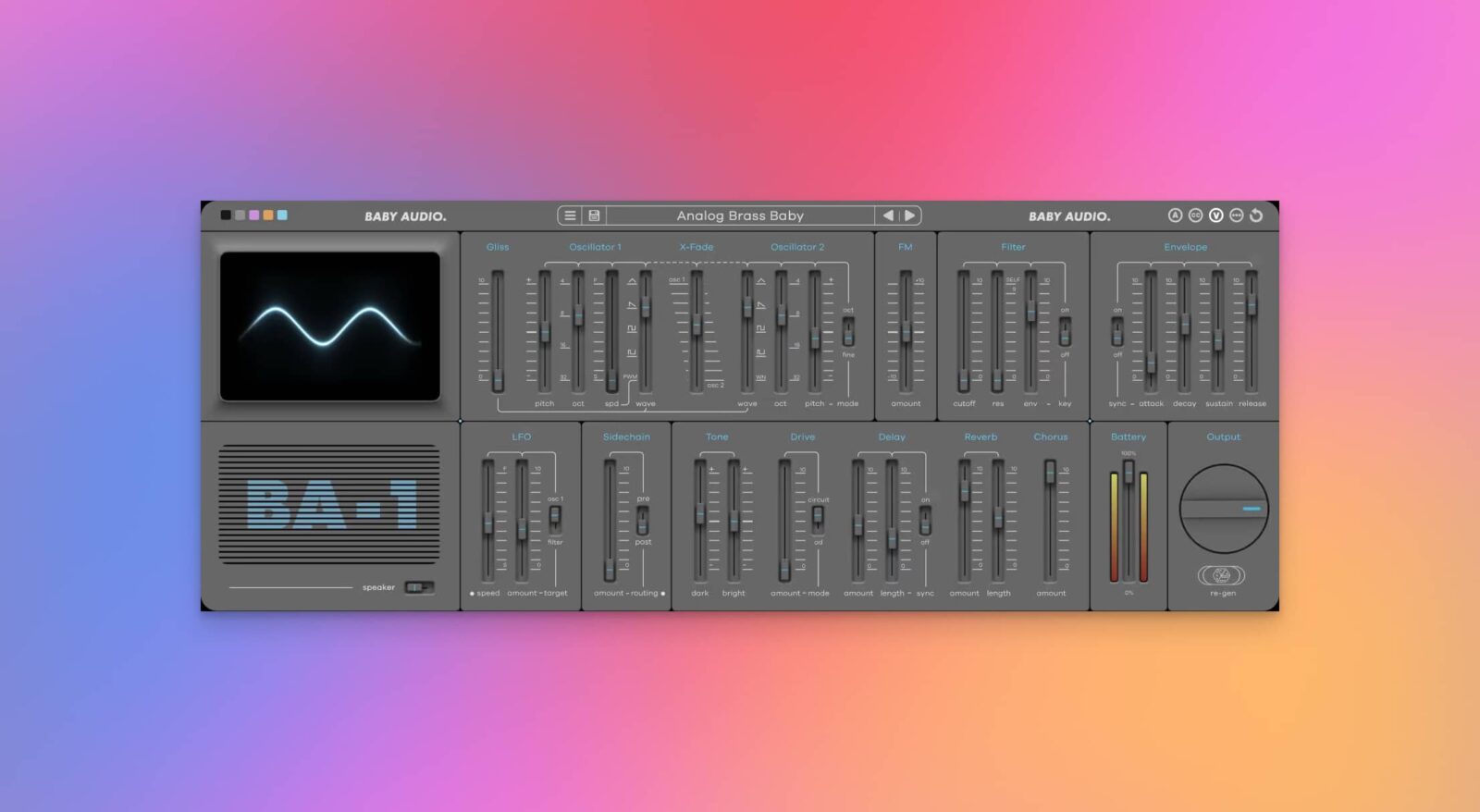 Baby Audio『BA-1』カルト的な80年代のYAMAHA製アナログシンセCS01を