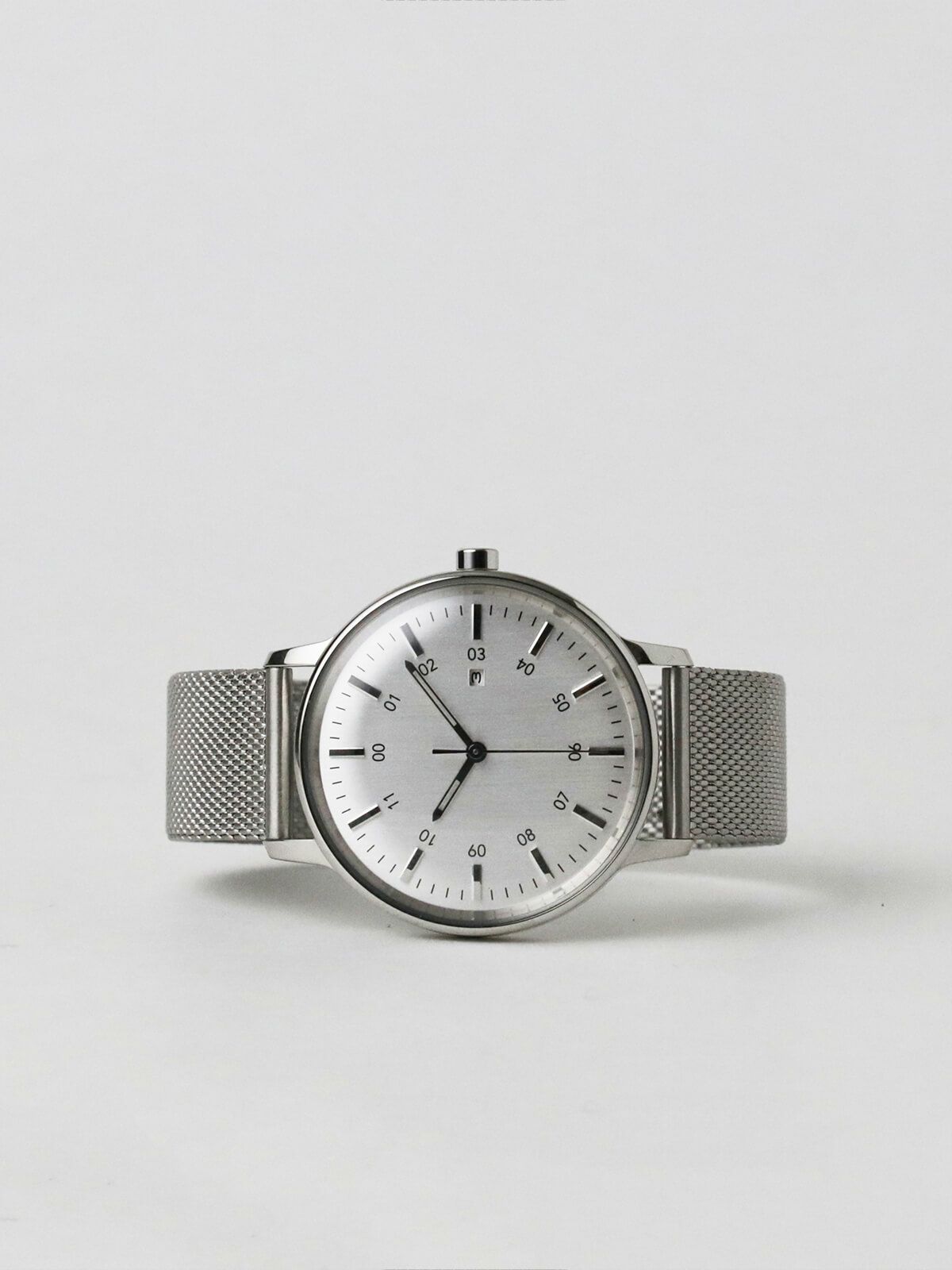 予約販売】SK01 1970 / SS SILVER MIRROR FINISH / SILVER INDEX DIAL