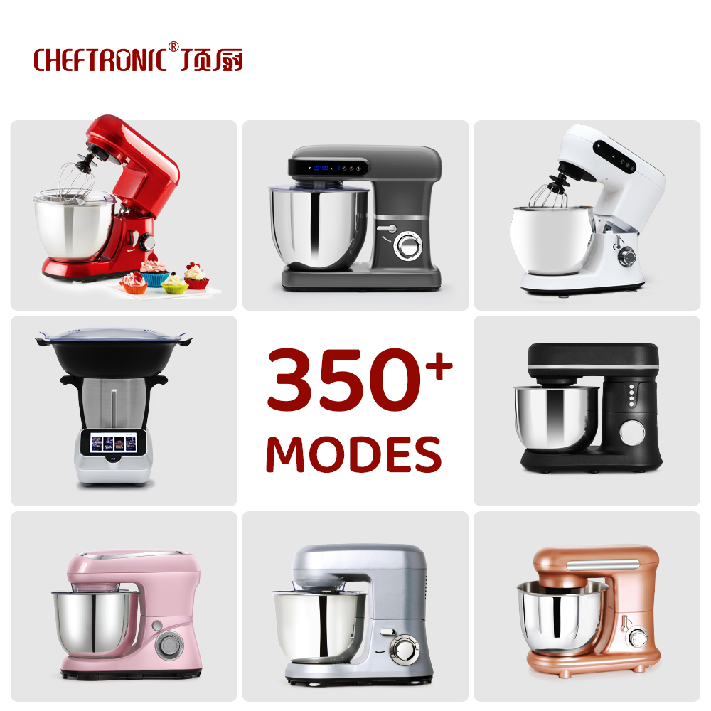 Cheftronic SM-961 Pink & White Stand Mixer, 1300W, 5L Stainless