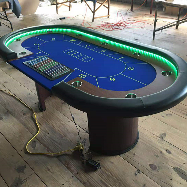 ウッドカジノ ブラックジャックテーブル カスタム 10席 ポーカーテーブル