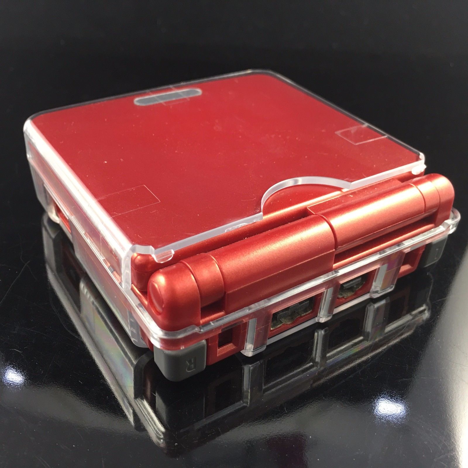 ゲームボーイアドバンスSP用ケースカバー、透明ハードシェルスキン