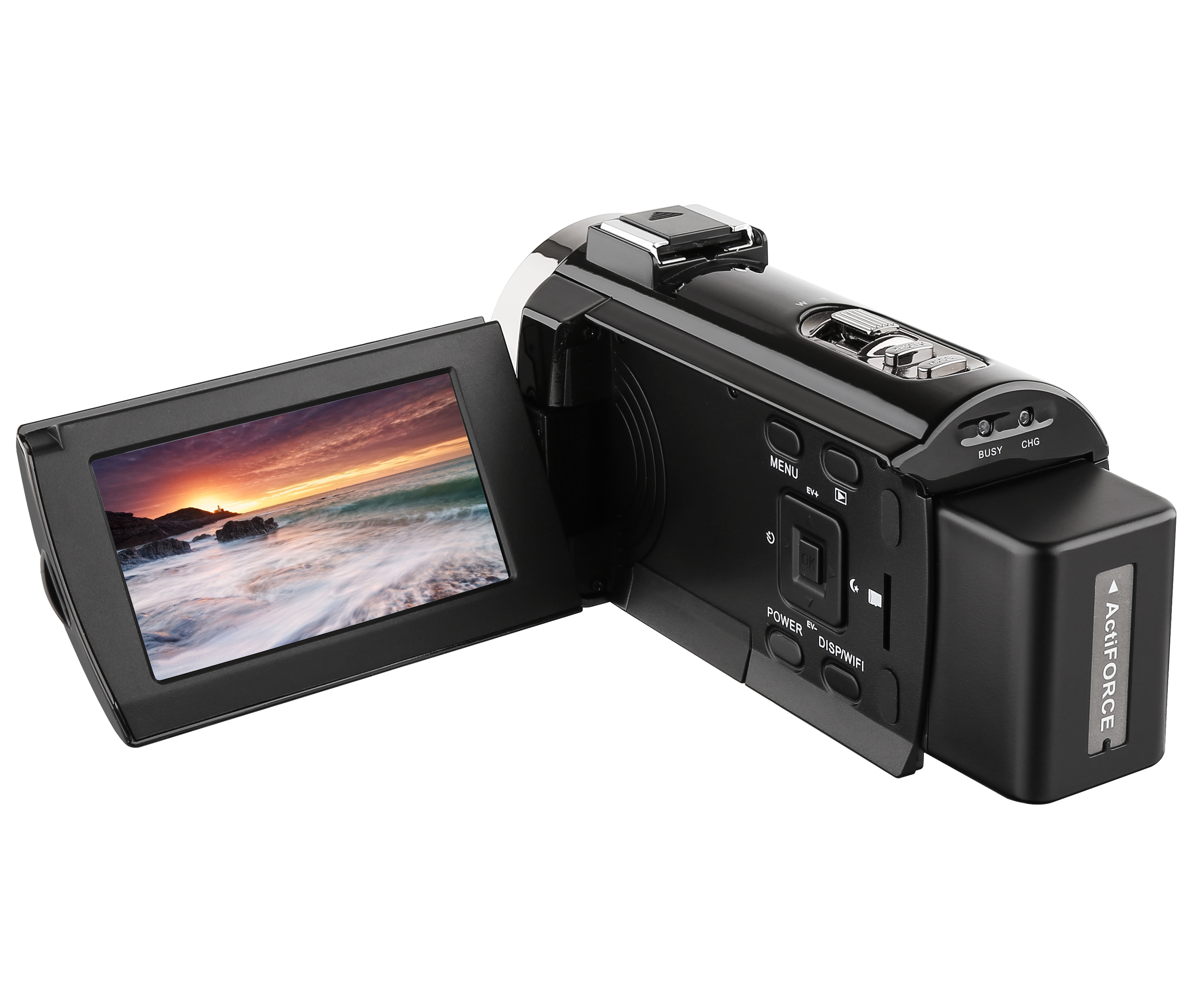 プロフェッショナル4Kビデオカメラ WiFi機能搭載 3.0インチタッチ