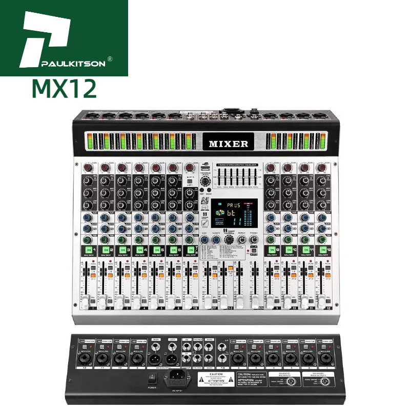 Paulkison Mixer MX12 - Professional 12-Channel Dj Controller