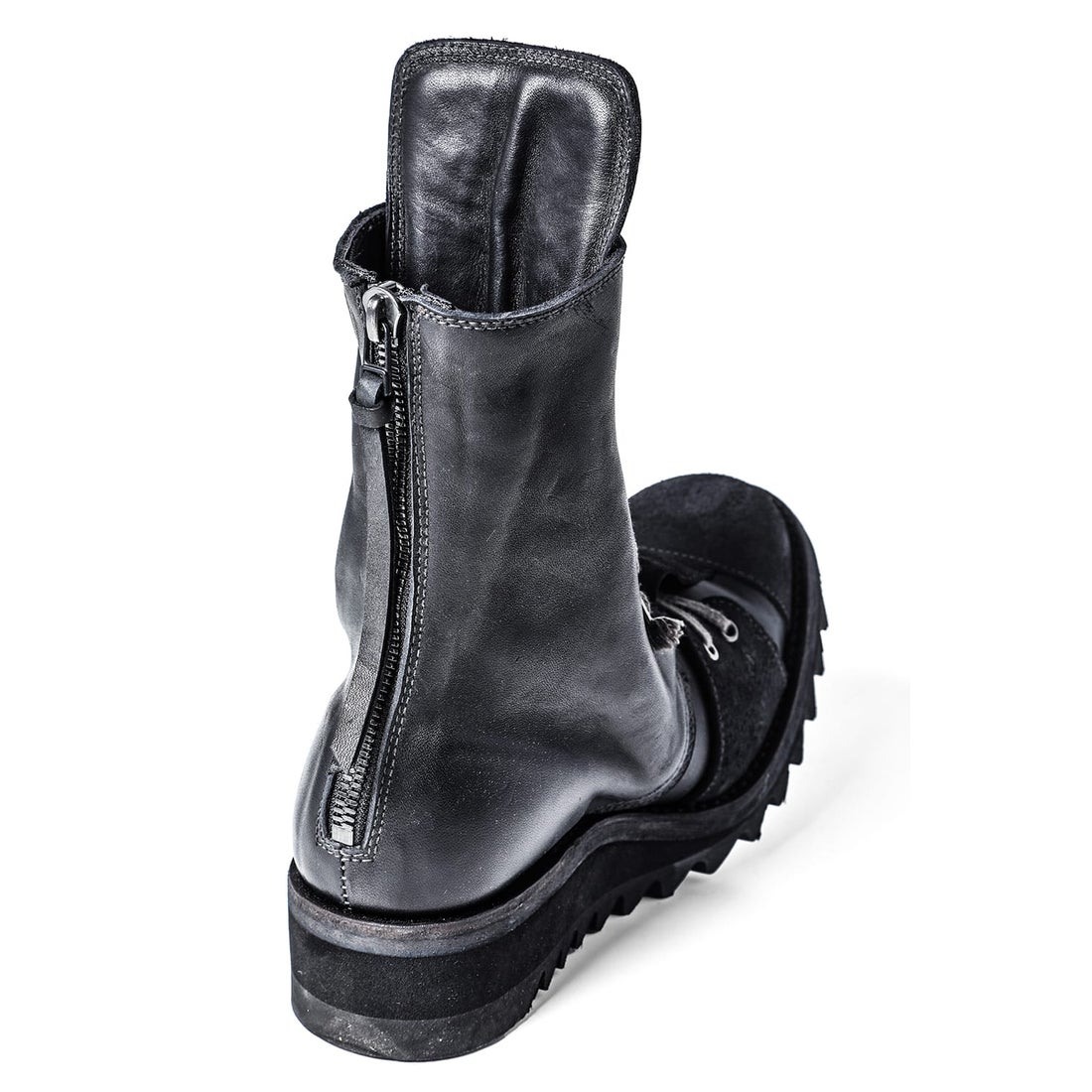 ディーハイゲン D.HYGEN Horse Leather Shark Sole Lace-Up Boots