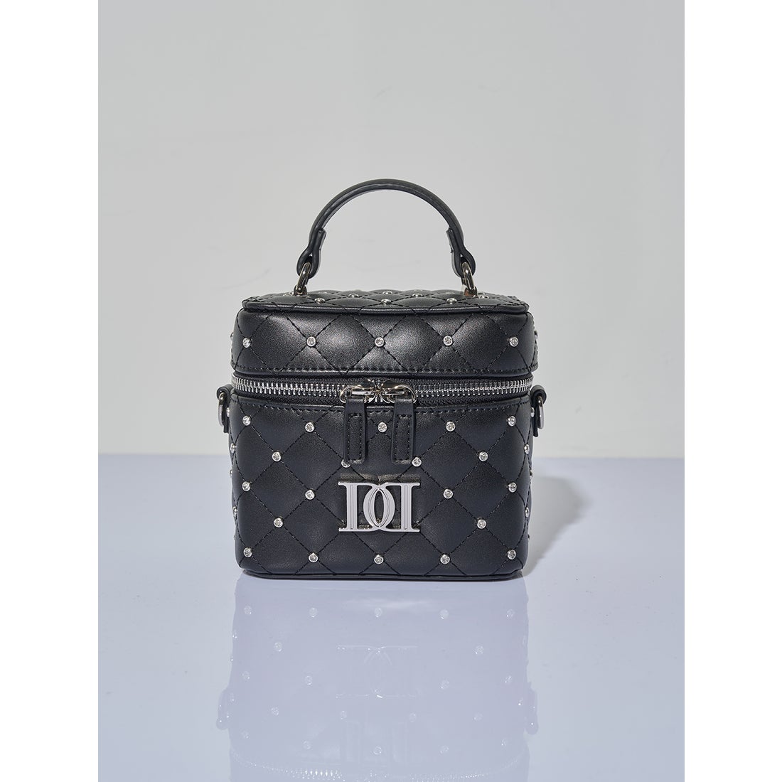 ダーリッチ Darich キルティングビジュースクエアミニバッグ （ミント