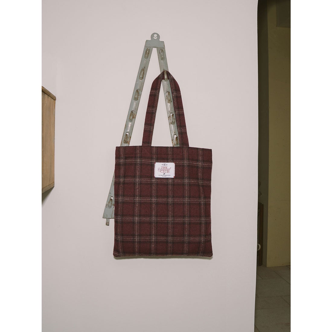 ダーリッチ Darich チェックトートバッグ （ボルドー） -ファッション