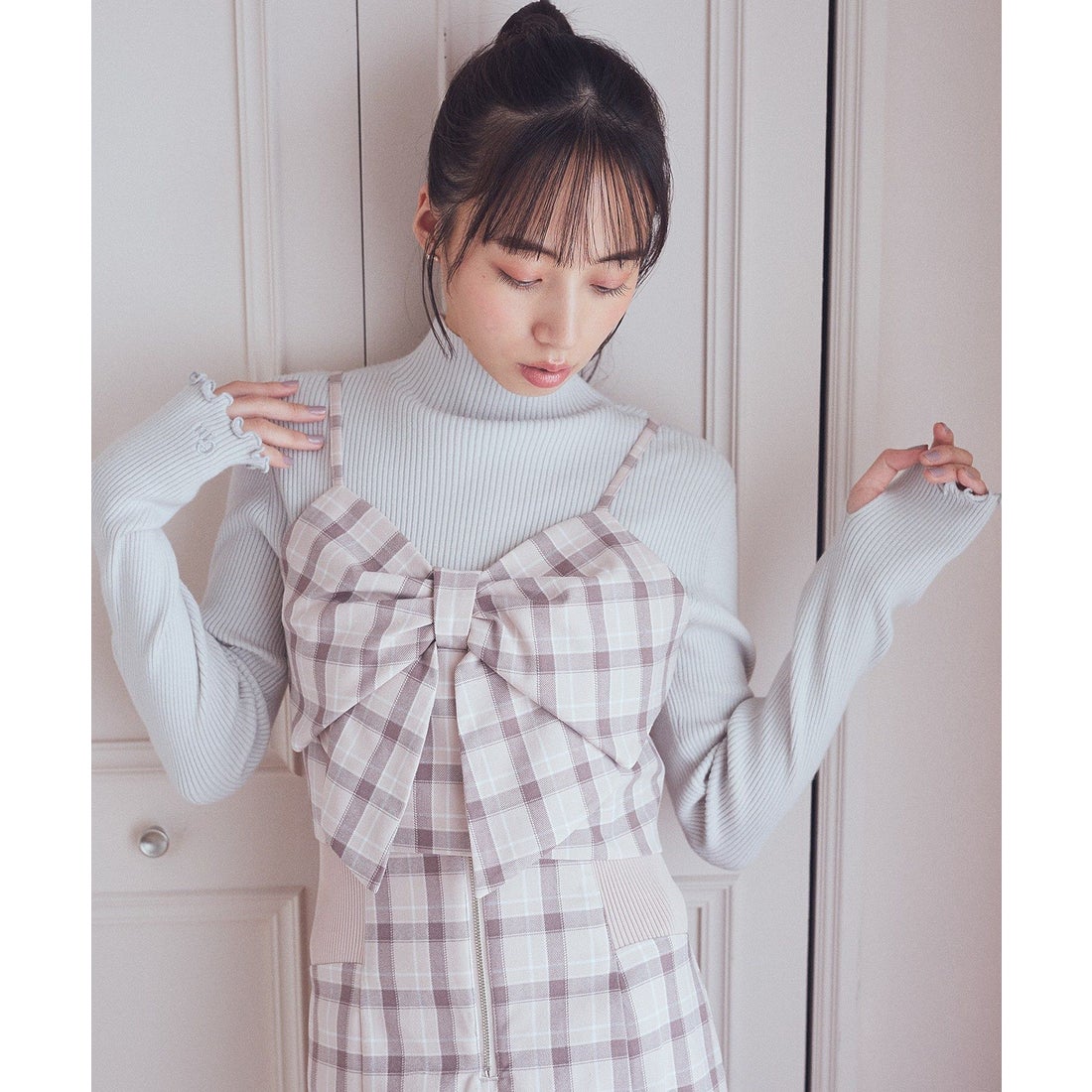 アースミュージックアンドエコロジー earth music&ecology 袖口刺繍