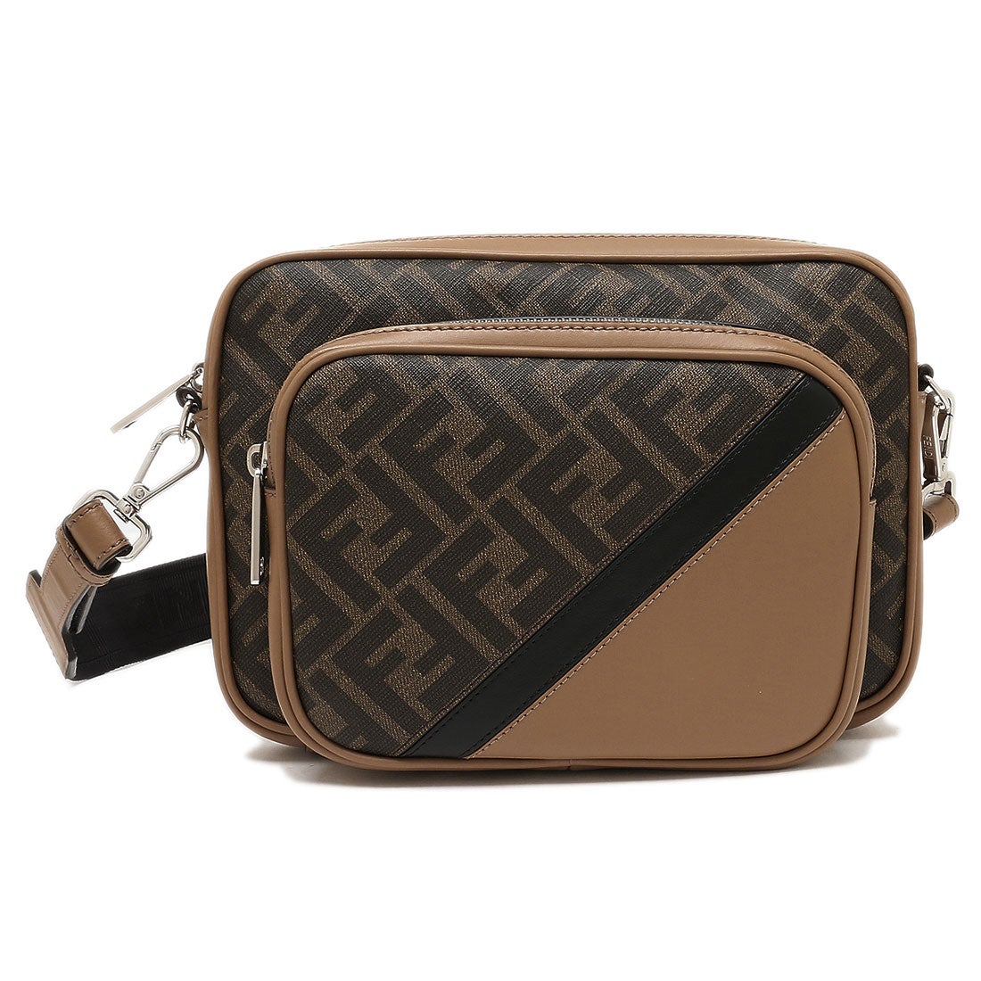 フェンディ FENDI ショルダーバッグ カメラケース ブラウン メンズ