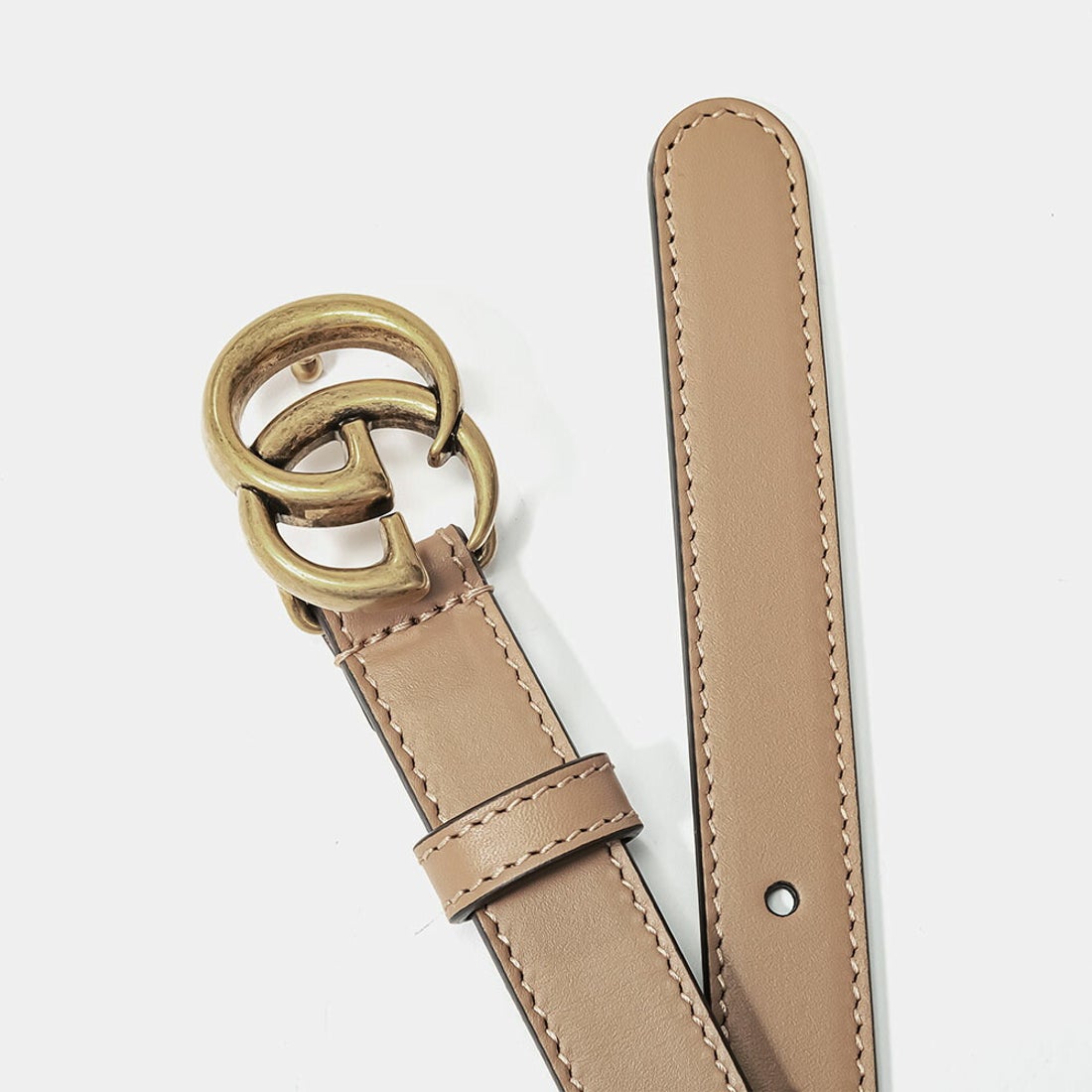 グッチ GUCCI 409417 AP00T ベルト レディース スリムベルト ダブルG