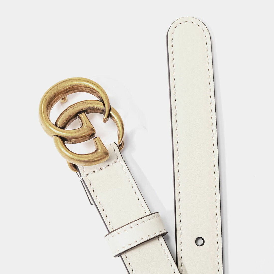 グッチ GUCCI 409417 AP00T ベルト レディース スリムベルト ダブルG