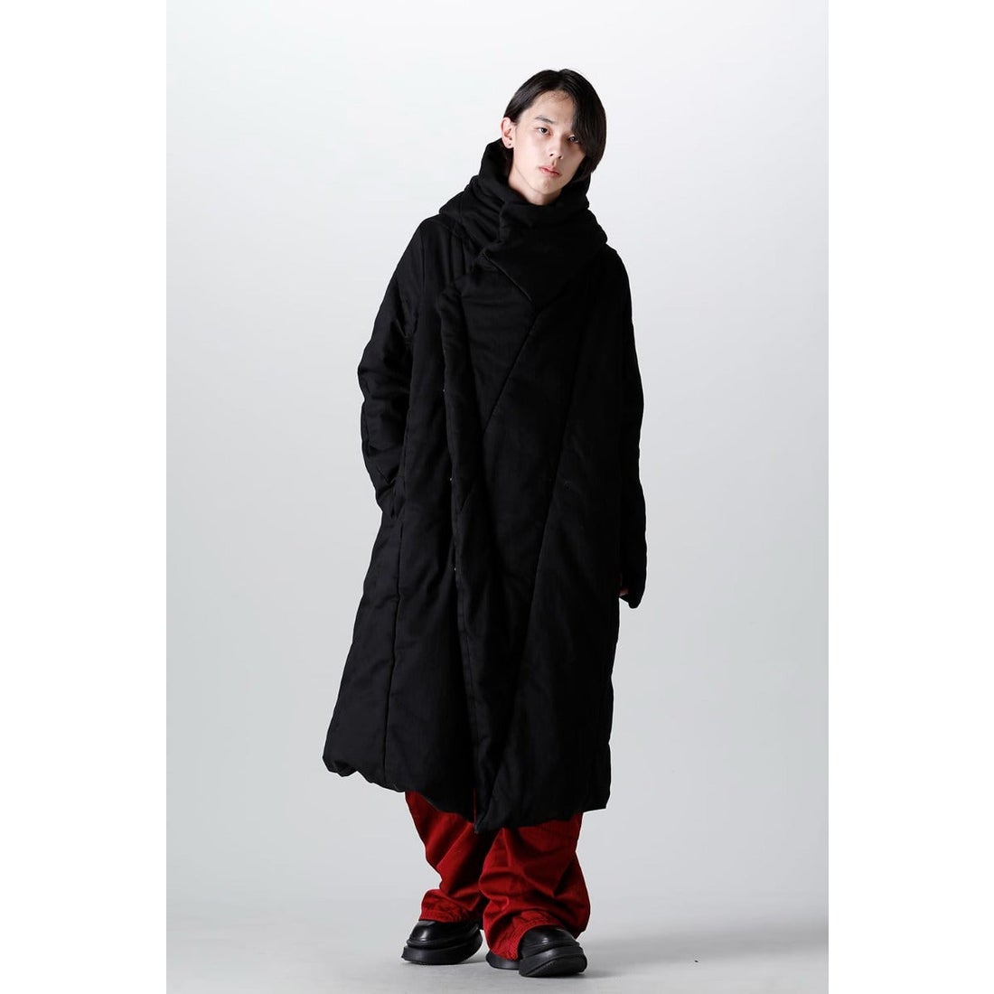 ユリウス JULIUS 10oz Stretch Denim Padded Coat （BLACK
