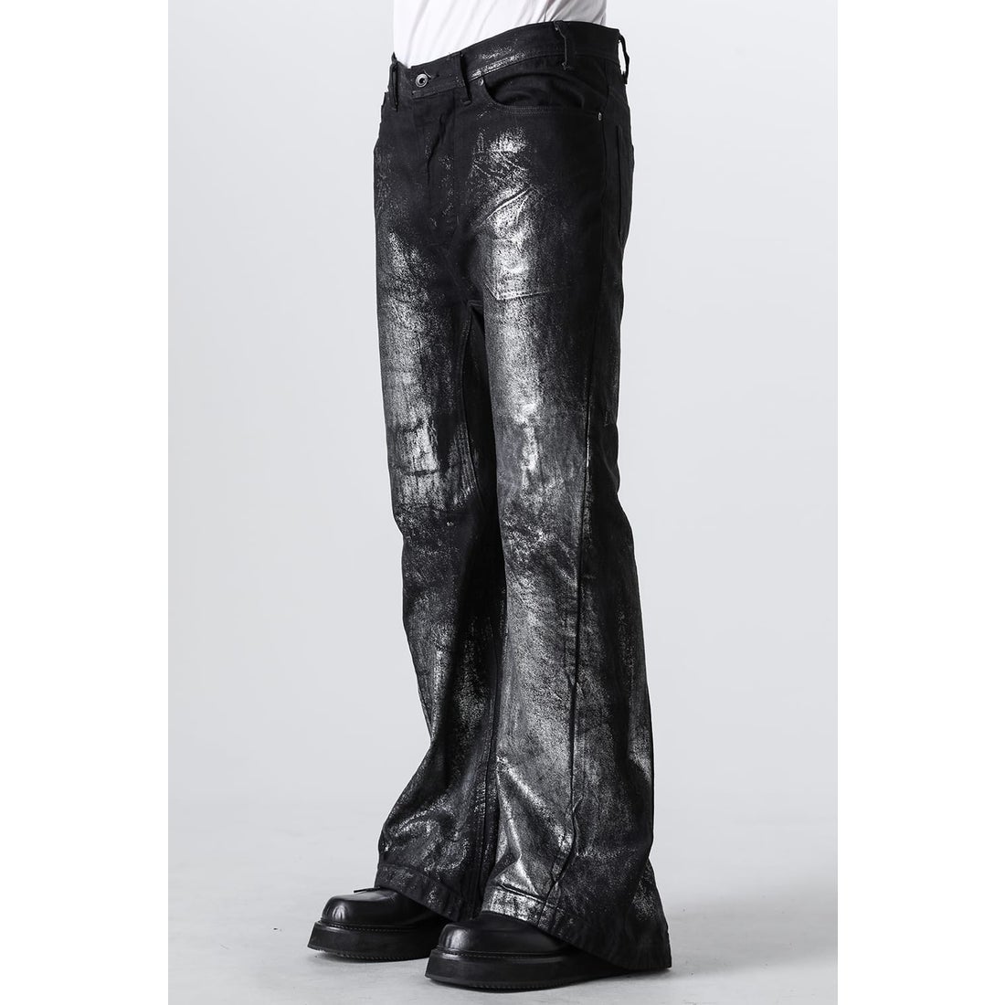 ユリウス JULIUS Flared Jet Pants（Silver） 通販 大阪心斎橋/京都