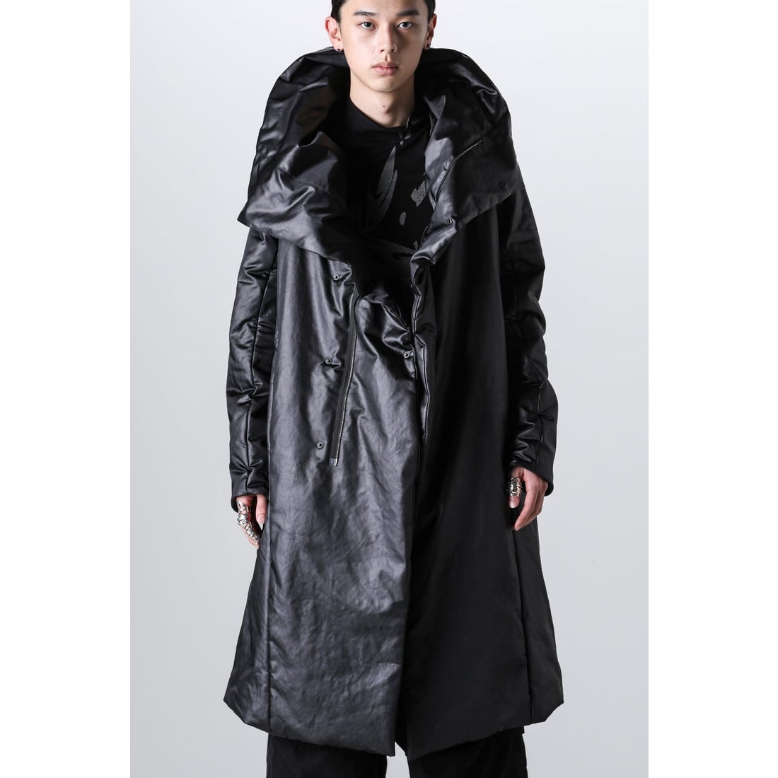 ユリウス JULIUS Long Berg Coat （Black） -デザイナーズファッション