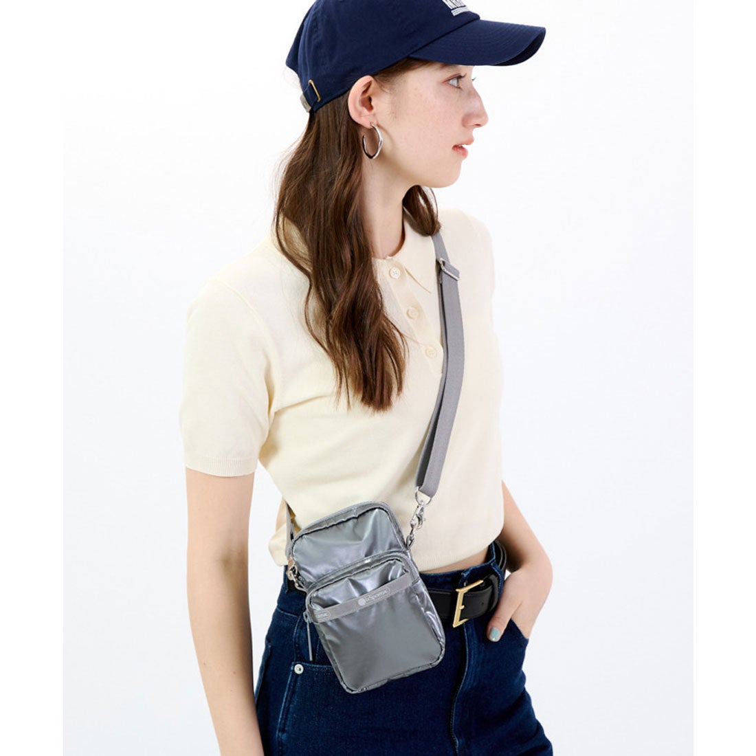 レスポートサック LeSportsac MINI PHONE BAG （ガンメタルグレー