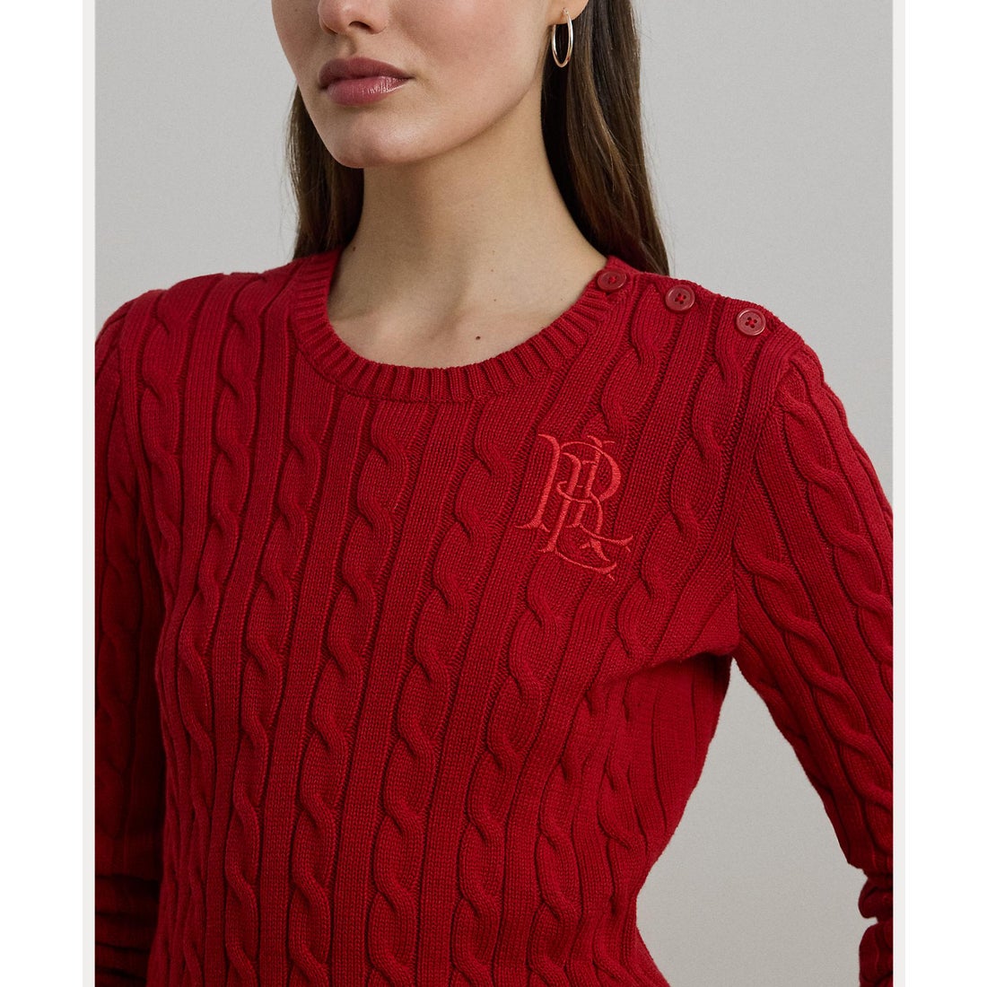 ローレン ラルフ ローレン LAUREN RALPH LAUREN ボタントリム ケーブル
