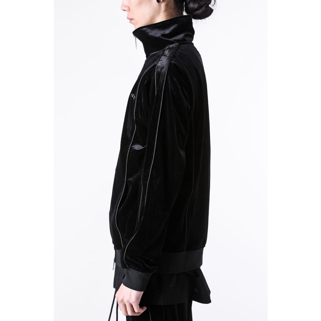 ラストネスト LAST NEST Velour Emb Track Jacket V2 （Black） -FASCINATE