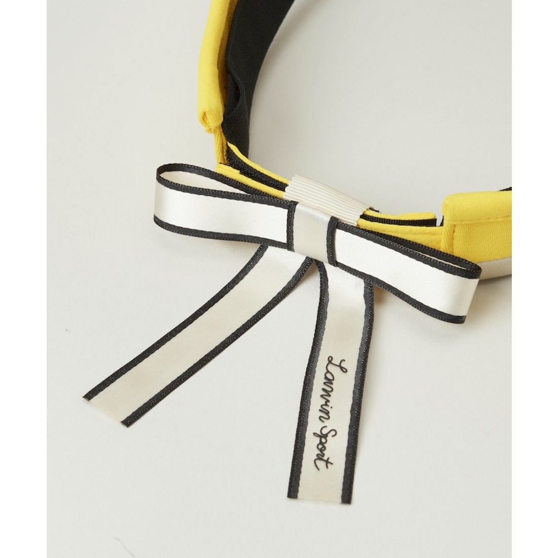 LANVIN SPORT ラインデザインサンバイザー【UV/リボン取り外し可